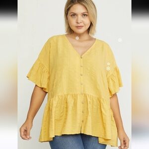 Entro Taking It Easy Peplum Blouse